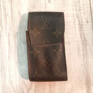 LOUIS VUITTON  Monogram Etui Cigarette case pouch MonogramCanvas Brown